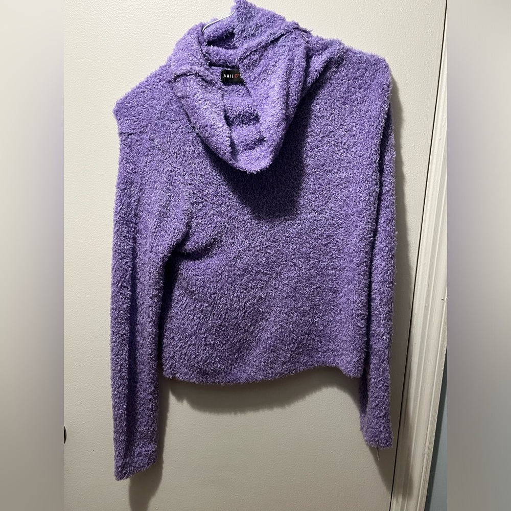Vintage Lavender Cowl Neck Sweater